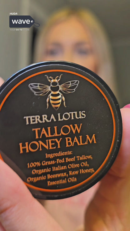 Organic Grass Fed Beef Tallow Balm With Raw Honey Moisturizing Cream